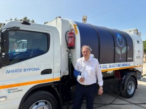 Νέο Ηλεκτρικό απορριμματοφόρο για βιοαπόβλητα απέκτησε ο Δήμος Βύρωνα