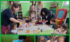 Στους παιδικούς σταθμούς υποδεχτήκαμε πέντε καθηγήτριες από το Παν/μιο Primorska της Σλοβενίας και την Επίκουρη Καθηγήτρια του ΤΑΦΠΠΗ – ΠΑΔΑ, Μαρία Χατζηγιάννη